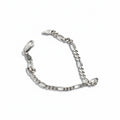 Sterling Silver The Italian Figaro Bracelet