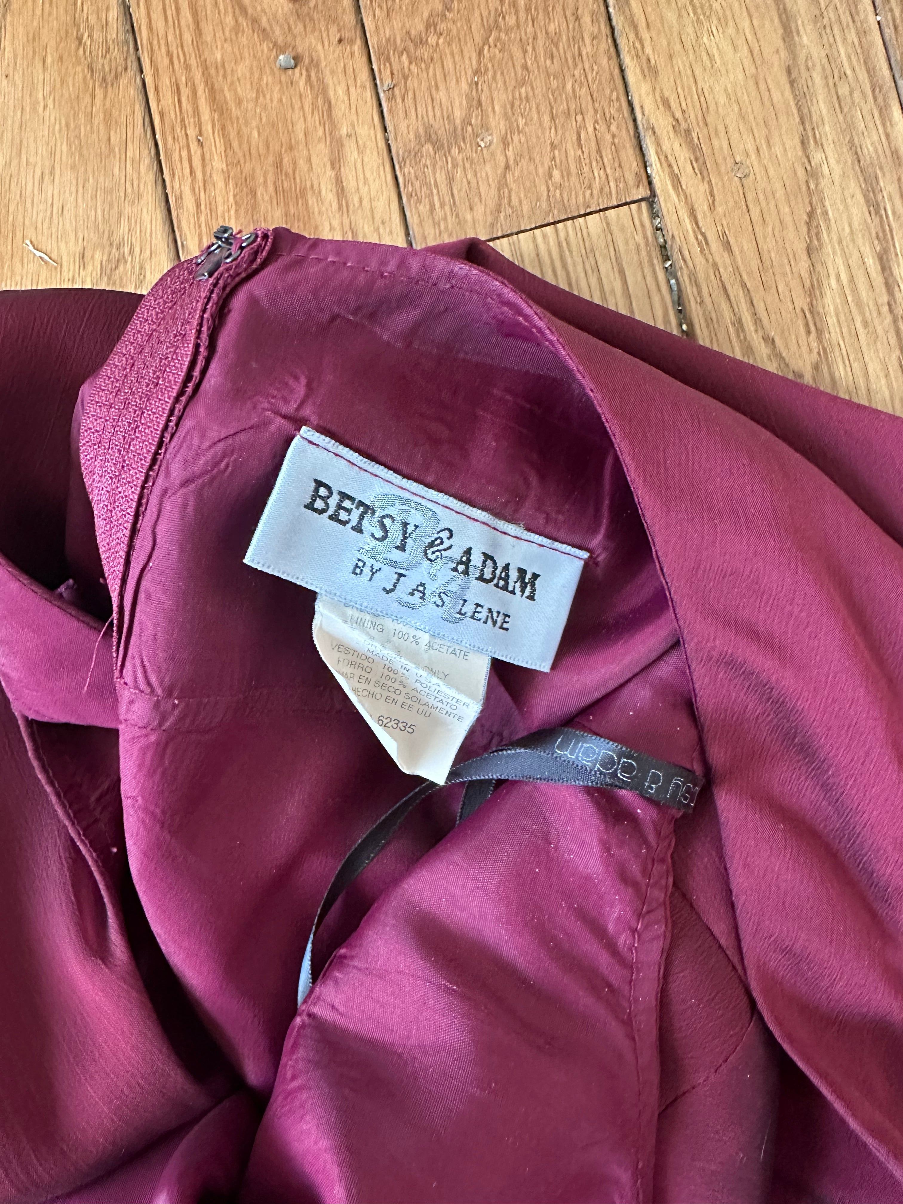 Elegant Burgundy Chiffon Cowl Neck Formal Maxi Dress