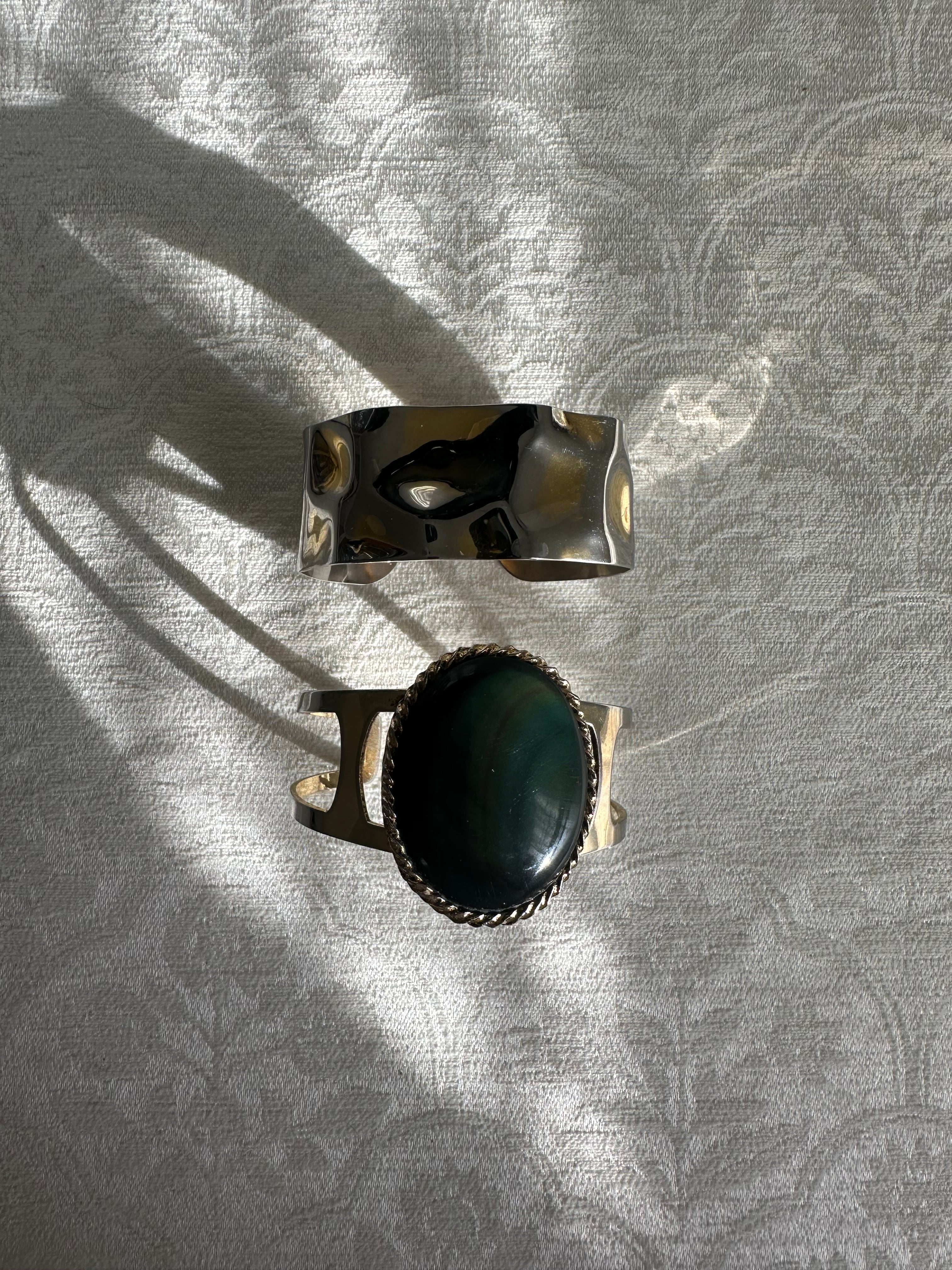 Bold Metal Cuff Bracelet Set