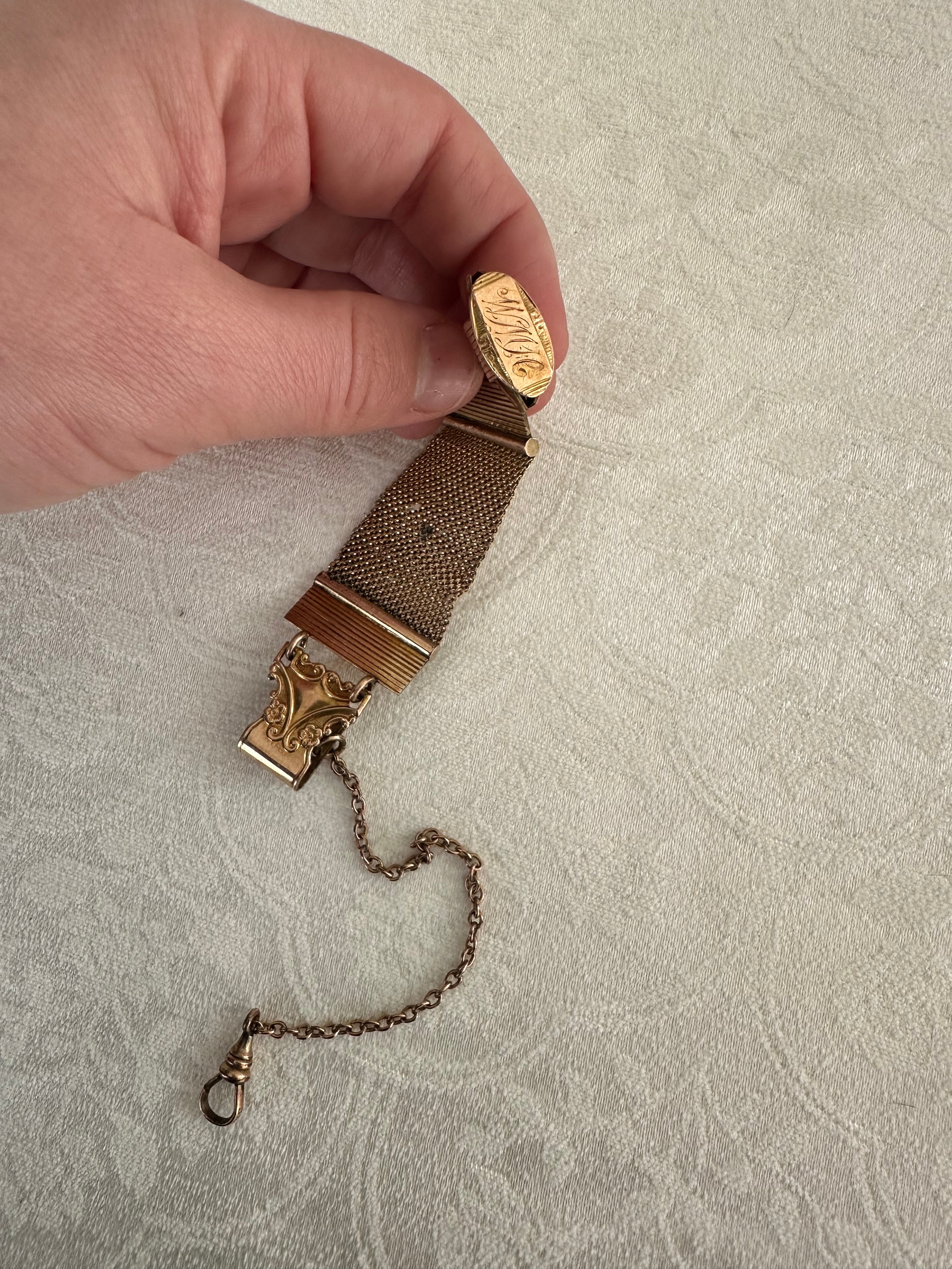 Antique Industrial Monogrammed Watch Fob