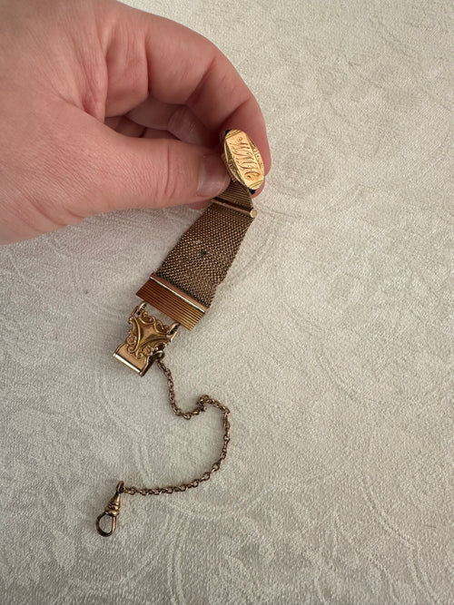 Antique Industrial Monogrammed Watch Fob
