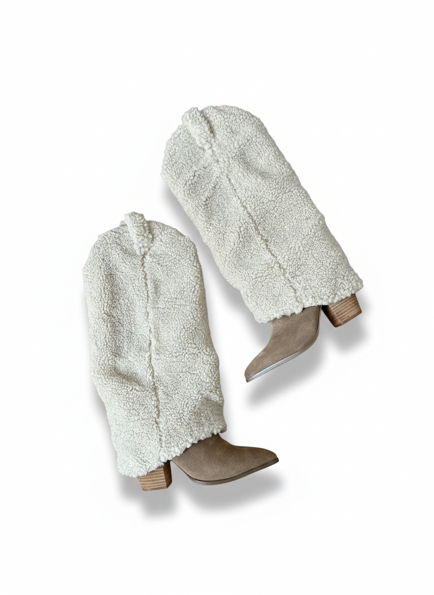 Steve Madden Unique Sherpa-Lined Suede Pointed Toe Boots